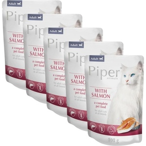 Dolina Noteci Капсула Piper Cat Adult с сьомга 5 x 100 г