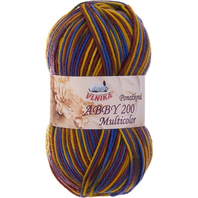 VLNIKA Příze Abby 200 multicolor ponožková Varianta: 353