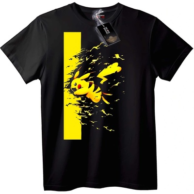 NOONEBRAND Тениска Pikachu пробив - XL, White