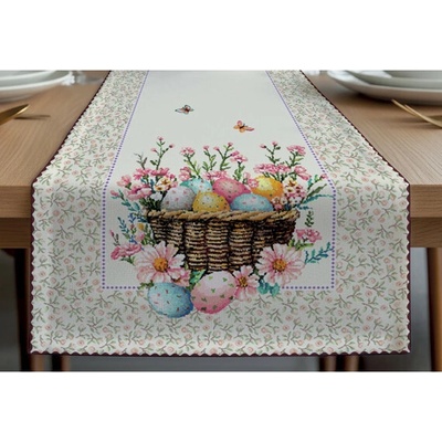 Mondo Italia Veľkonočný gobelínový behúň MI02 Viacfarebná 45x140 cm