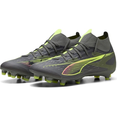 PUMA Дамски футболни бутонки Puma ULTRA 5 MATCH+ Womens Firm Ground Football Boots - Silver/Yellow