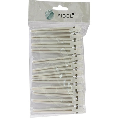 Sibel 12ks pinetky do vlasov 10cm, biele