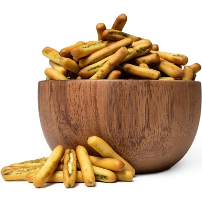 GRIZLY Mini Grissini bazalka a česnek 250 g