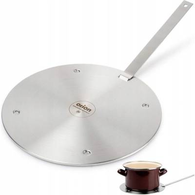 Orion Nerezová indukční podložka s odnímatelnou rukojetí 24cm