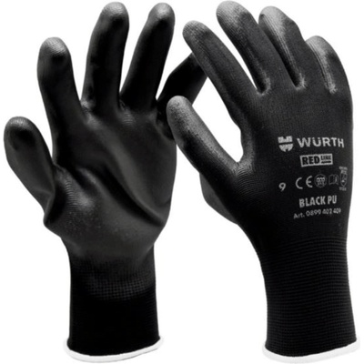 Würth Монтажни ръкавици Black PU WURTH, 5 размера - 9 (0899402409)