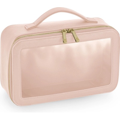 BagBase toaletní taška s okénkem Boutique BG764 COT52076430099 růžová světlá