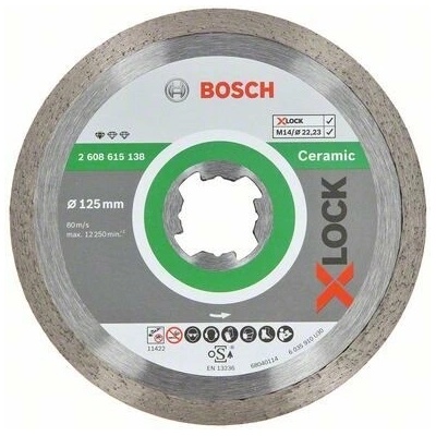 BOSCH X-LOCK Diamantový rezný kotúč Standard for Ceramic systému