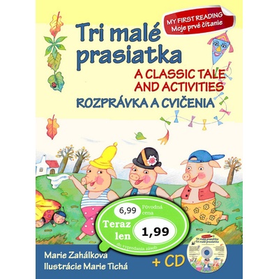 Tri malé prasiatka Rozprávka a cvičenia CD