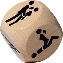 Crushious Wooden Position Dice, drevená erotická hracia kocky