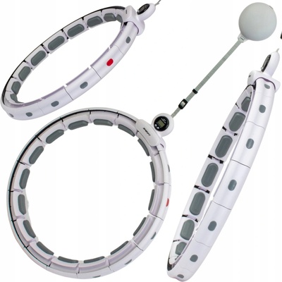 Enero Hula hoop s cvočky 36 cm bílá