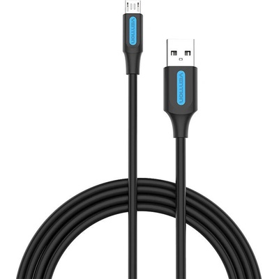 Кабел Vention COLBC, USB-A 2.0 към Micro-B, 3A, 0.25m, черен (COLBC)