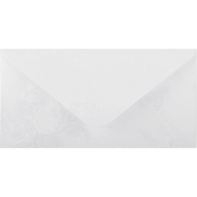 Paper Design Obálka DL s metalickou ražbou BÍLÁ 10ks