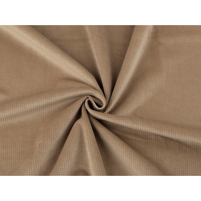 Velvet / samet strukturovaný jednobarevný, střední, 13 capucino