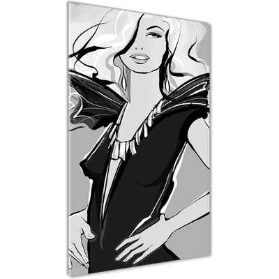 Vertikálny foto obraz sklenený Ilustrácie módy 50x100 cm