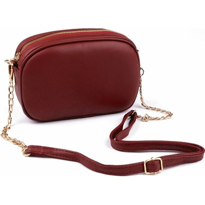 Kabelka malá 13 5 x 20 5 cm sv. bordová