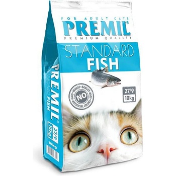 PREMIL standard fish - ПЪЛНОЦЕННА ХРАНА ЗА КОТКИ С РИБА - 10 кг