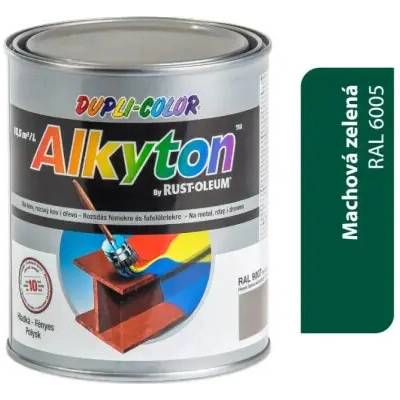 Alkyton 2v1 bez základu lesklá 0,25 l machovo zelená