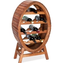 Deuba Drevený vínny stojan Wine Shop 49cm x 30cm x 89cm
