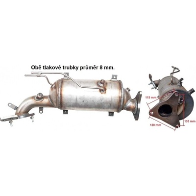 JMJ 1218DPF filtr výfuku SUBARU Forester 3 (07--) 2.0D AWD , SUBARU Legacy 4 (03-10) 2.0D AWD , SUBARU Outback 3 (03-10) 2.0D AWD