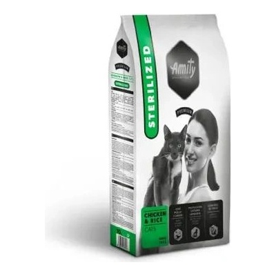 AMITY CATS Premium STERILIZED Пиле и Ориз 2 кг