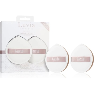 Luvia Cosmetics The Puffys Makeup Puff Set велурен тампон за пудра Elegance 2 бр