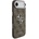 GUESS Предпазен калъф Guess PU 4G Metal Logo за iPhone 17 Pro Max, кафяв (GUHCP17XP4G4SMCW)