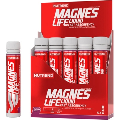 Nutrend Magneslife Liquid Čerešňa 10 x 25 ml