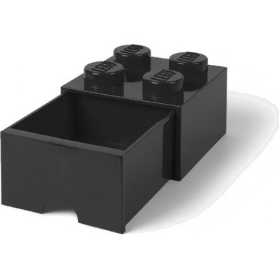 LEGO® úložný box s šuplíkem 25 x 25 x 18 cm černá