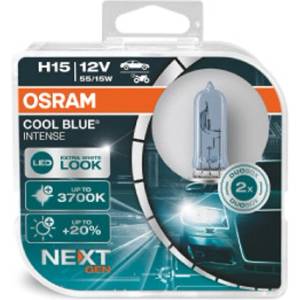 OSRAM Крушка OSRAM H15, 12V, 55/15W, 3700K, 1350lm, 2 броя