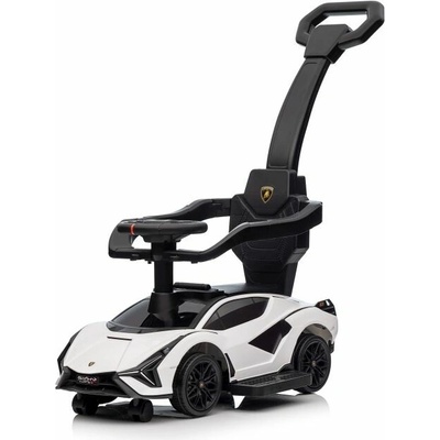 mamido auto s vodiacou tyčou Lamborghini Sian biele