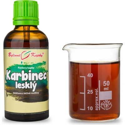 Karbinec lesklý tcm pavlovy bylinné kvapky tinktúra 50 ml