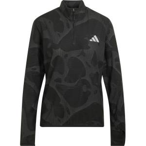 adidas Дамска тениска adidas Women's ADI365 Running Half Zip Running shirt - Black / Grey Five - размер XS (916-7575-0112)