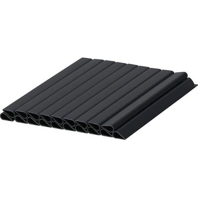 SPRINGOS Montážne klipy na plot 19x1, 5 cm, sada 20ks, antracitové SPRINGOS FN0006