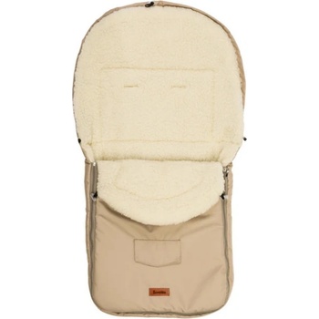 Sensillo Зимно вълнено чувалче за детска количка Sensillo - 95 х 40 cm, капучино (SILLO-822)