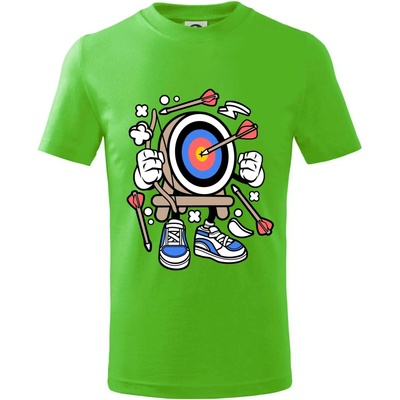 Lukostřelba komiks tričko dětské bavlněné apple green