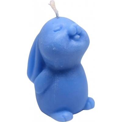 Svíčkománie3D Velikonoční zajíc 50 g Modrá