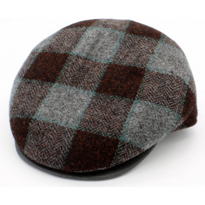 Fiebig Headwear since 1903 pánská kostkovaná zimní vlněná bekovka