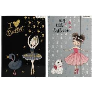 Starpak Briefcase with eraser Pap A4 Ballerina Fol 10/100 Starpak 491061 mix price for 1 pc