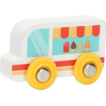 Smart Baby Дървена играчка Smart Baby - Камион за сладолед (ACT300-6)