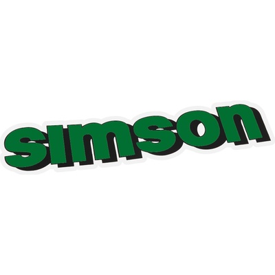 Nálepka nádrže, ZELENÁ - Simson