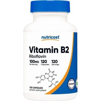 Image 1 of Nutricost Vitamin B2 100 mg (Riboflavin) [120 капсули]