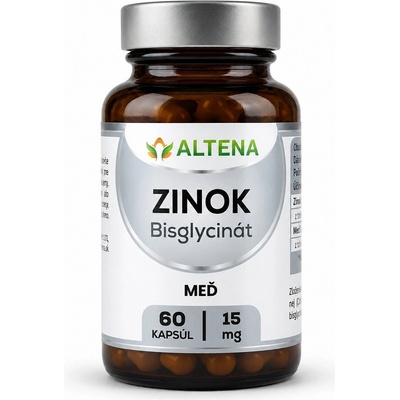 ALTENA Zinok bisglycinát 15mg + meď 60 ks