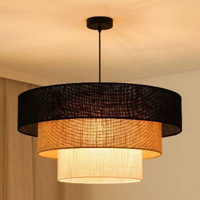 - Полилей ASPEN LUNETA 1xE27/15W/230V Ø60 черно/беж/крем (BG1118)