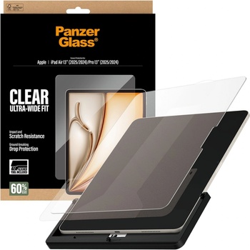 Panzer Стъклен протектор PanzerGlass за Apple iPad Air 13 (2025/2024)/ iPad Pro 13 (2025/2024) UWF, с инсталационен бокс