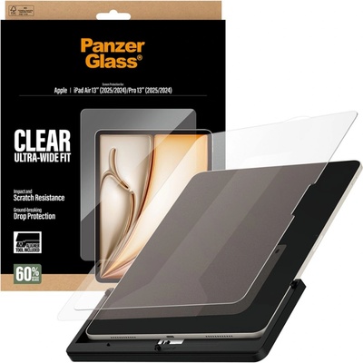 Panzer Стъклен протектор PanzerGlass за Apple iPad Air 13 (2025/2024)/ iPad Pro 13 (2025/2024) UWF, с инсталационен бокс
