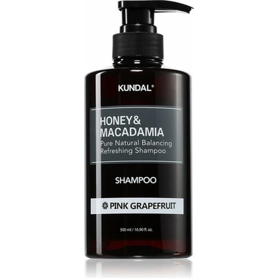 KUNDAL Honey & Macadamia Pink Grapefruit prírodný šampón pre suché a poškodené vlasy 500 ml