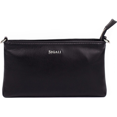 Segali dámska kožená crossbody kabelka A1 Black