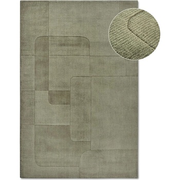 Villeroy&Boch Зелен ръчно изработен вълнен килим 120x170 cm Charlotte - Villeroy&Boch (106172-120x170)