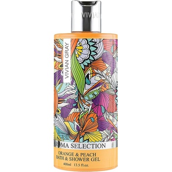 Vivian Gray Aroma Selection Orange & Peach sprchový a kúpeľový gél 400 ml
