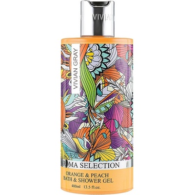 Vivian Gray Aroma Selection Orange & Peach sprchový a kúpeľový gél 400 ml
